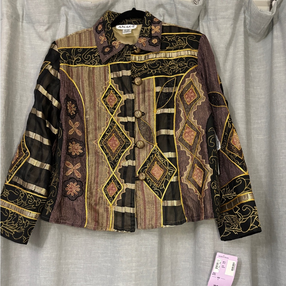 Anage NWT Multi-Print Jacket